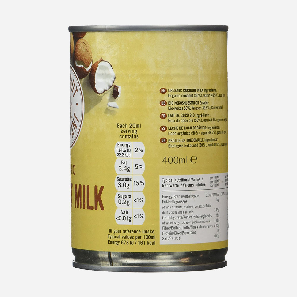 Coconut Milk Water Cream Food